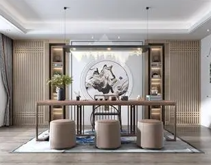 天门新中式风格茶室如何规划设计